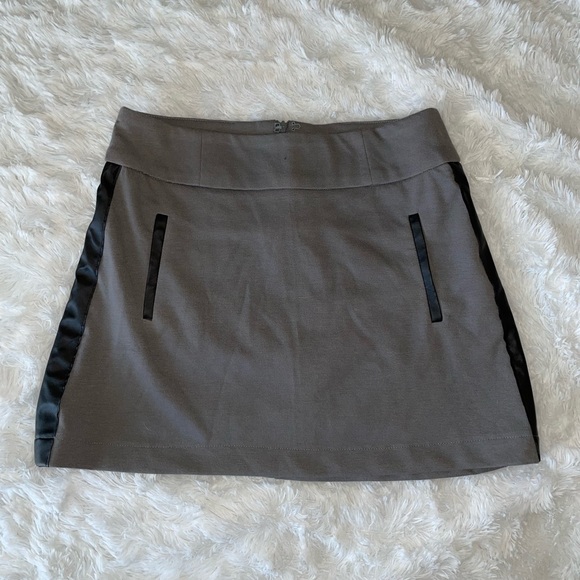 Gray Mini Skirt - Picture 1 of 4